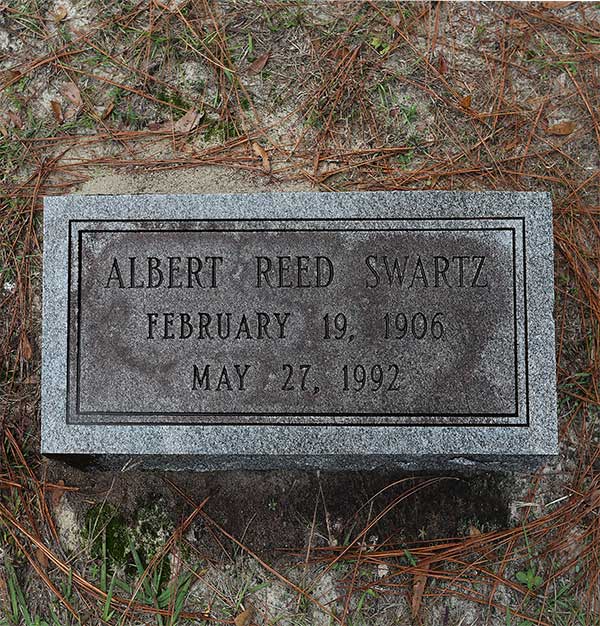 Albert Reed Swartz Gravestone Photo