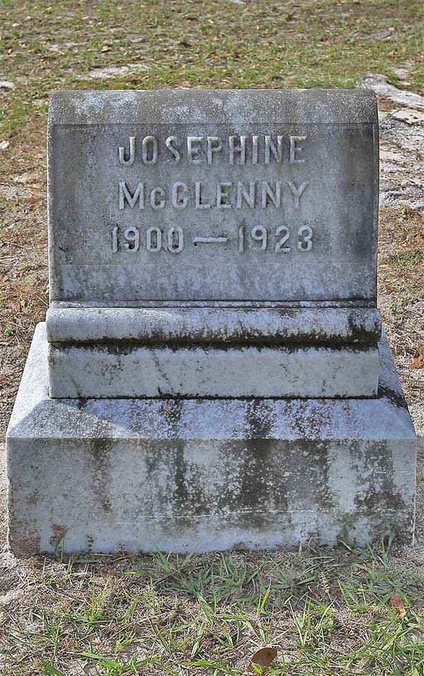 Josephine McClenny Gravestone Photo