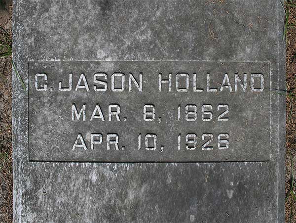 C. Jason Holland Gravestone Photo