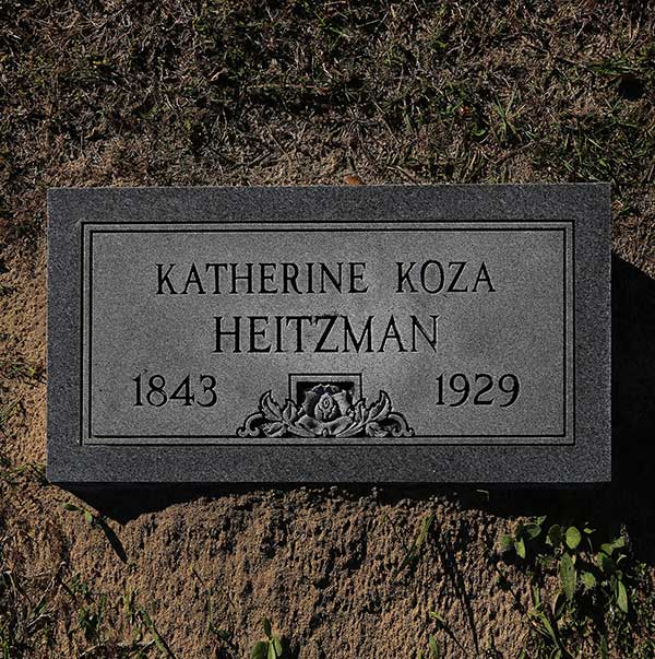Katherine Koza Heitzman Gravestone Photo