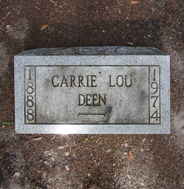 Carrie Lou Deen Gravestone Photo