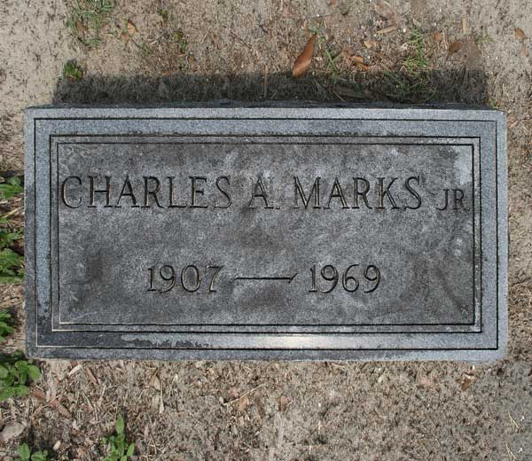Charles A. Marks Gravestone Photo