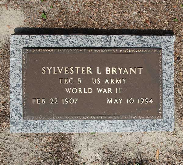 Sylvester L. Bryant Gravestone Photo