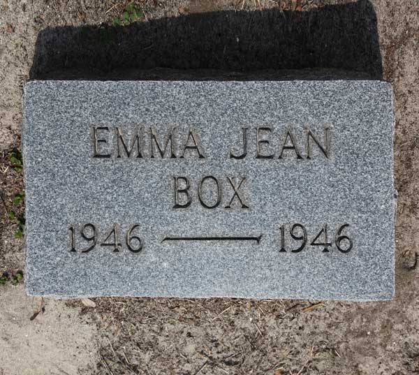 Emma Jean Box Gravestone Photo