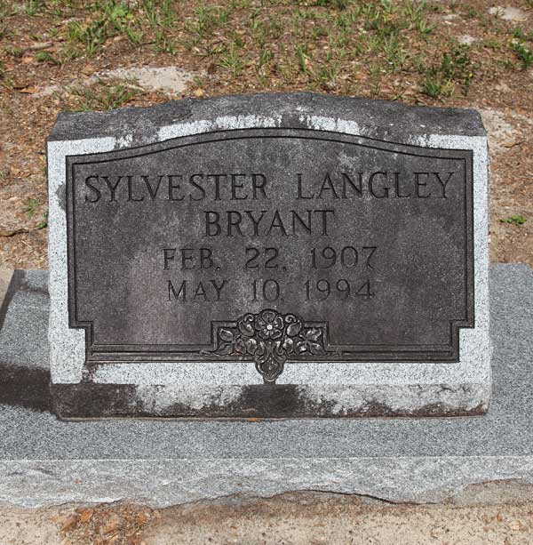 Sylvester Langley Bryant Gravestone Photo