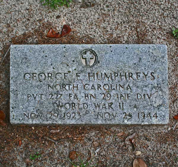 George E. Humphreys Gravestone Photo
