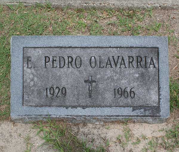 E. Pedro Olavarria Gravestone Photo