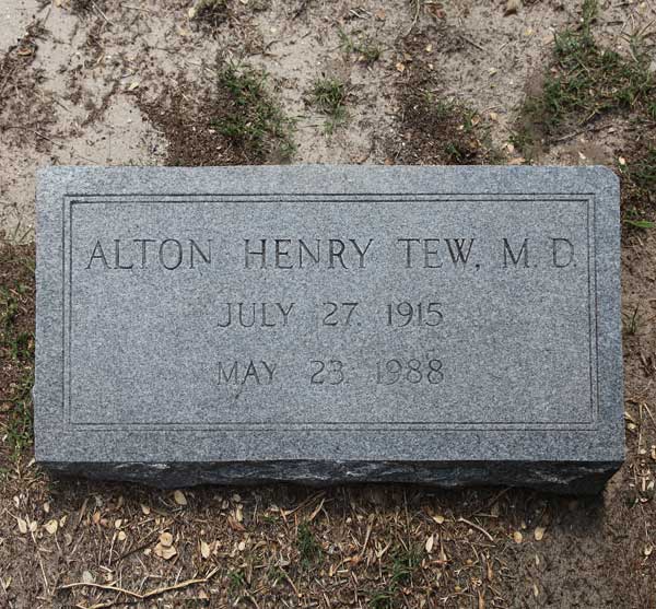 Alton Henry Tew Gravestone Photo