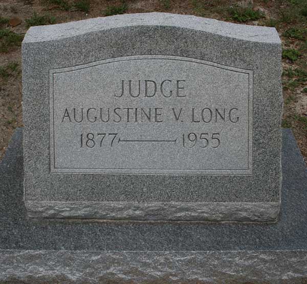 Augustine V. Long Gravestone Photo