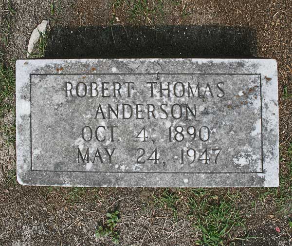 Robert Thomas Anderson Gravestone Photo