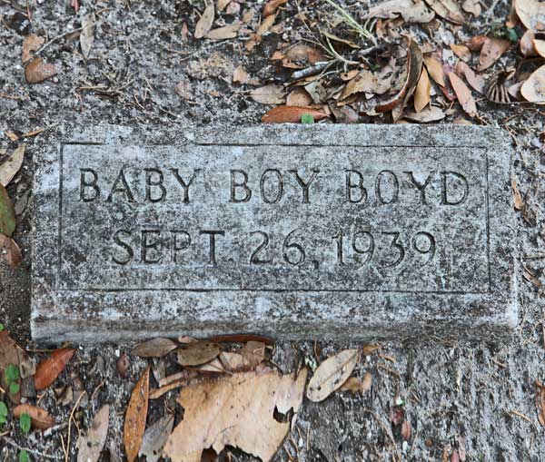 Baby Boy Boyd Gravestone Photo