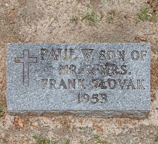 Paul W. Slovak Gravestone Photo