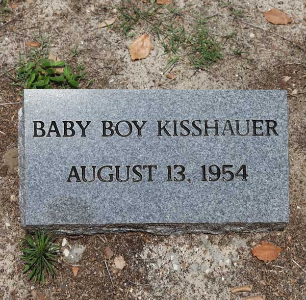 Baby Boy Kisshauer Gravestone Photo