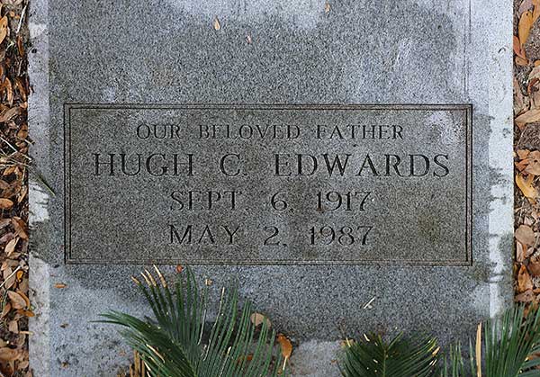 Hugh C. Edwards Gravestone Photo