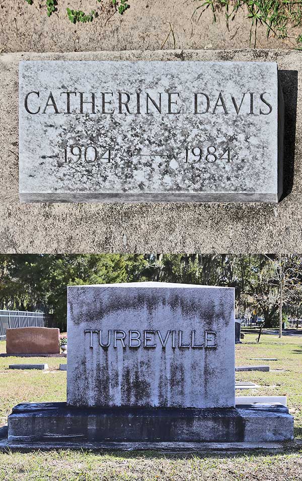 Catherine Davis Turbeville Gravestone Photo