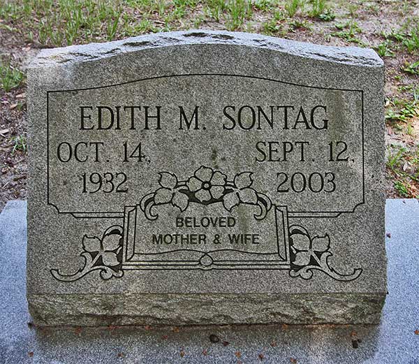 Edith M. Sontag Gravestone Photo