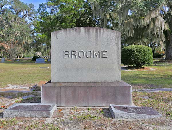  Broome Family Monument Gravestone Photo