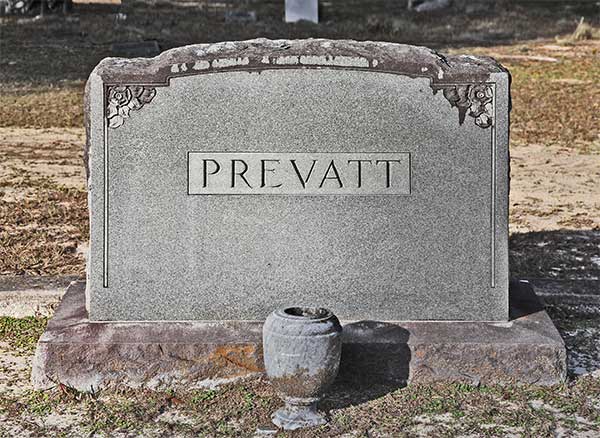  Prevatt Family Monument Gravestone Photo