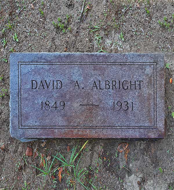David A. Albright Gravestone Photo