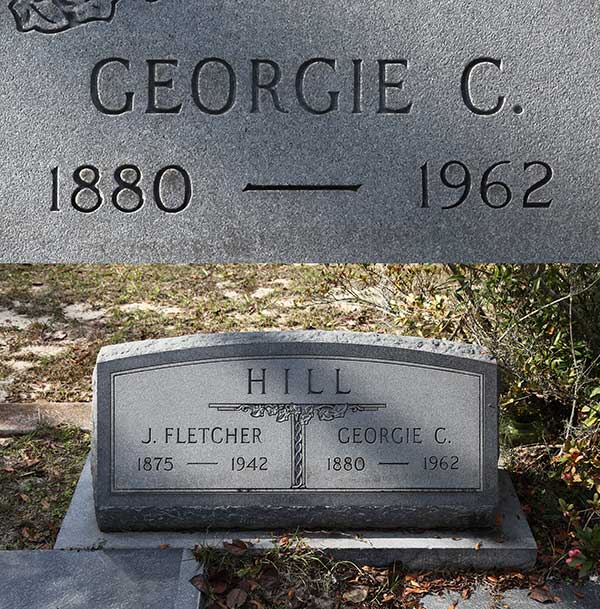Georgie C. Hill Gravestone Photo