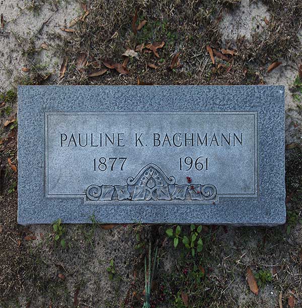 Pauline K. Bachmann Gravestone Photo
