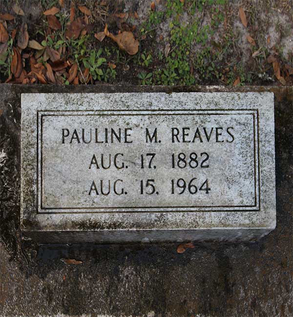 Pauline M. Reaves Gravestone Photo