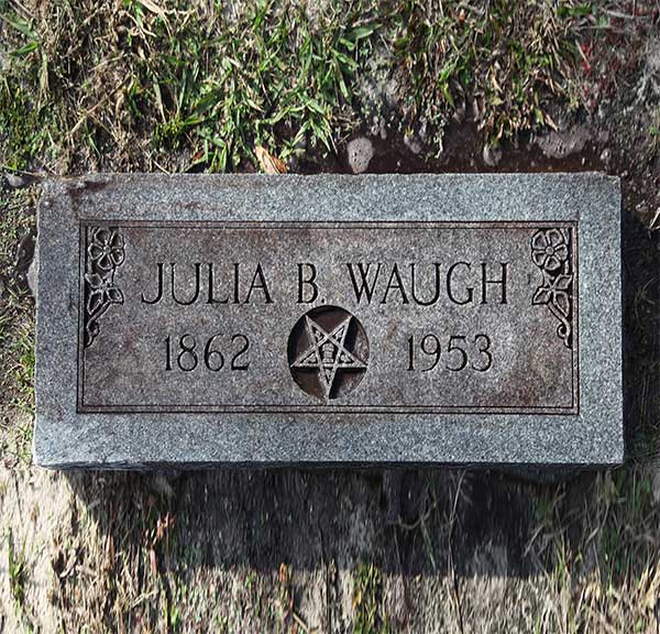 Julia B. Waugh Gravestone Photo