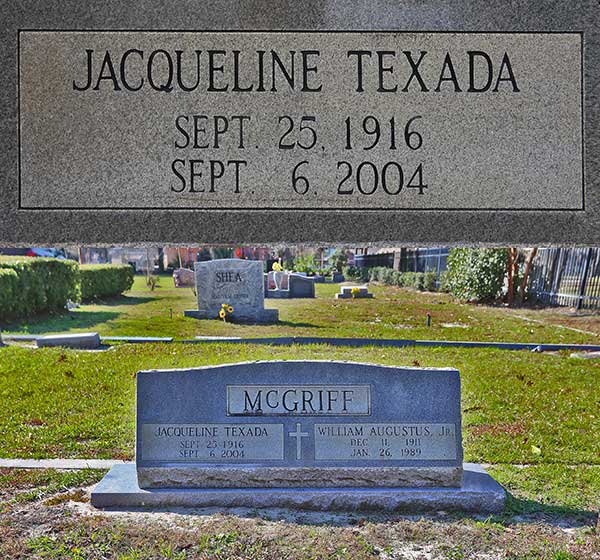 Jacqueline Texada McGriff Gravestone Photo