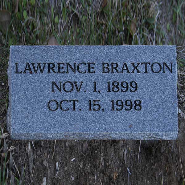 Lawrence Braxton Gravestone Photo