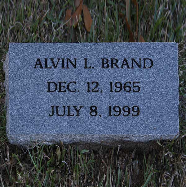 Alvin L. Brand Gravestone Photo