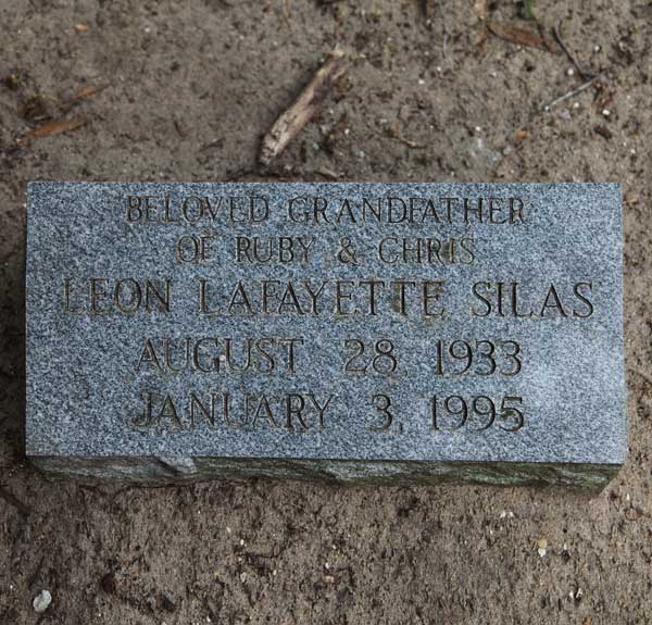 Leon Lafayette Silas Gravestone Photo