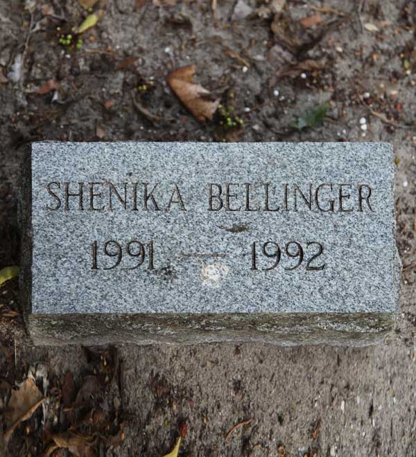 Shenika Bellinger Gravestone Photo