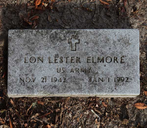 Lon Lester Elmore Gravestone Photo