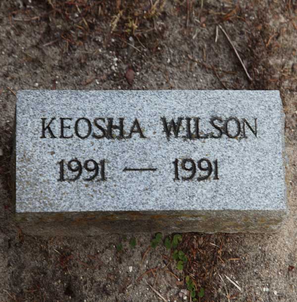 Keosha Wilson Gravestone Photo