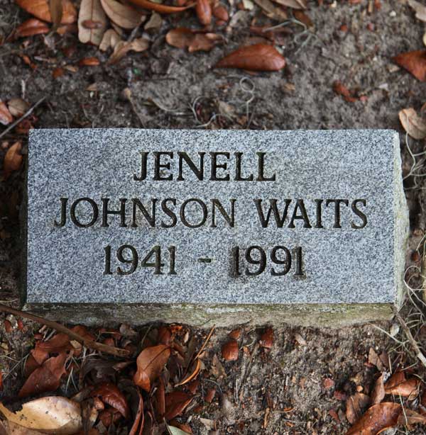 Jenell Johnson Waits Gravestone Photo