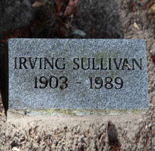 Irving Sullivan Gravestone Photo
