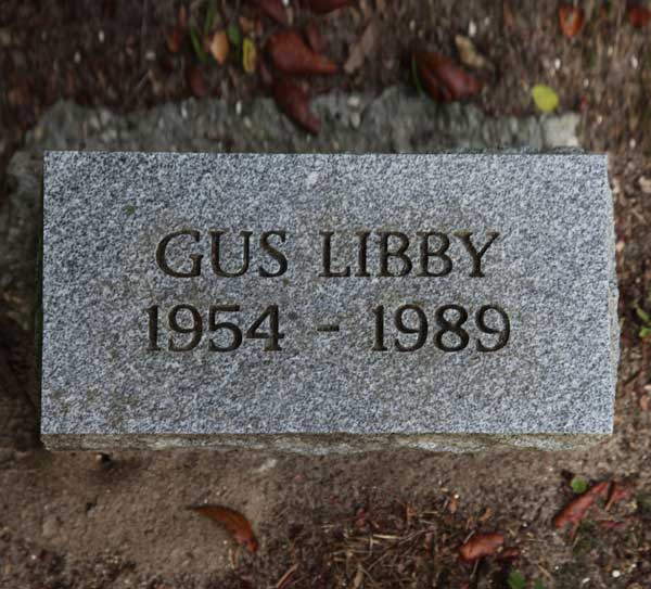 Gus Libby Gravestone Photo