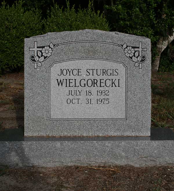 Joyce Sturgis Wielgorecki Gravestone Photo