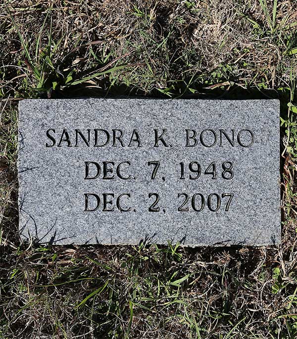 Sandra K. Bono Gravestone Photo