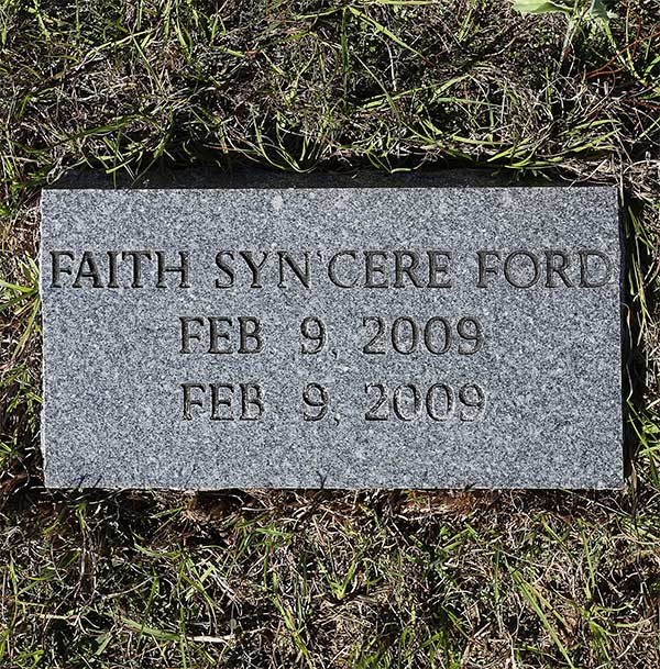 Faith Syn'Cere Ford Gravestone Photo