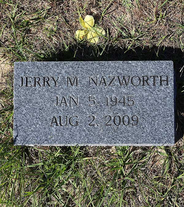 Jerry M. Nazworth Gravestone Photo