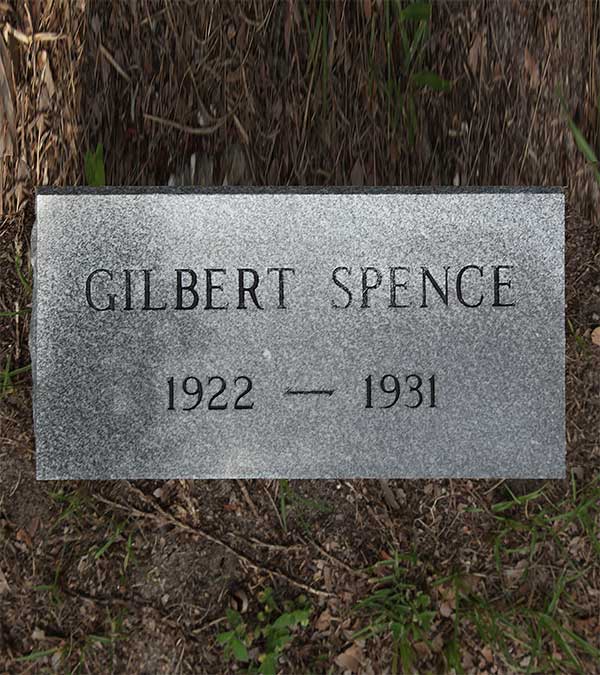 Gilbert Spence Gravestone Photo