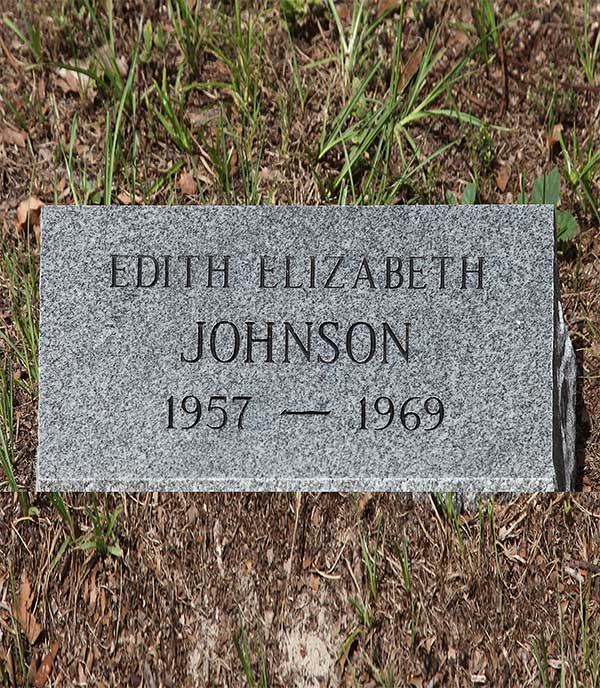 Edith Elizabeth Johnson Gravestone Photo