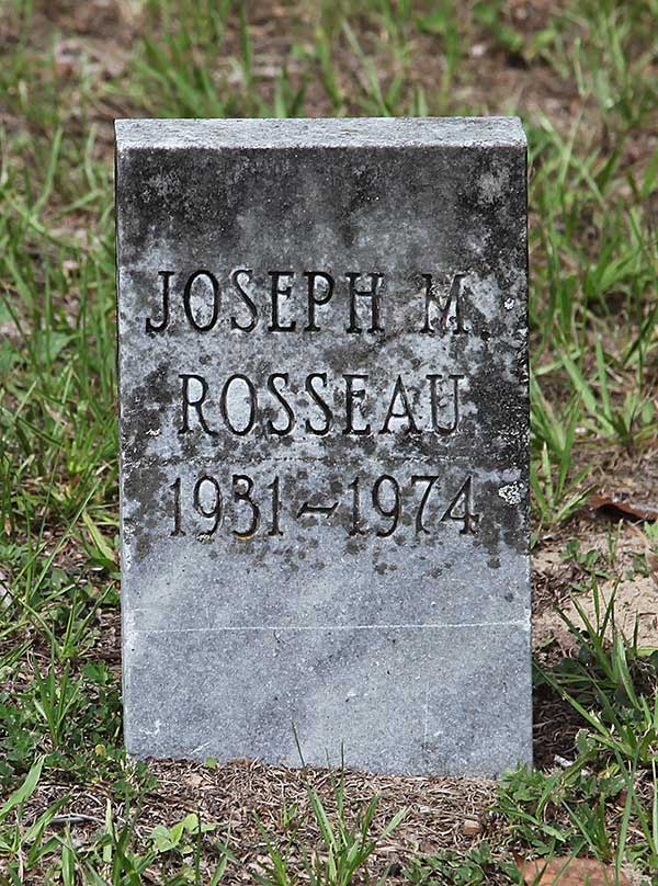 Joseph M. Rosseau Gravestone Photo