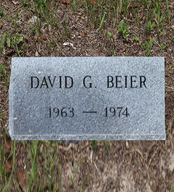 David G. Beier Gravestone Photo