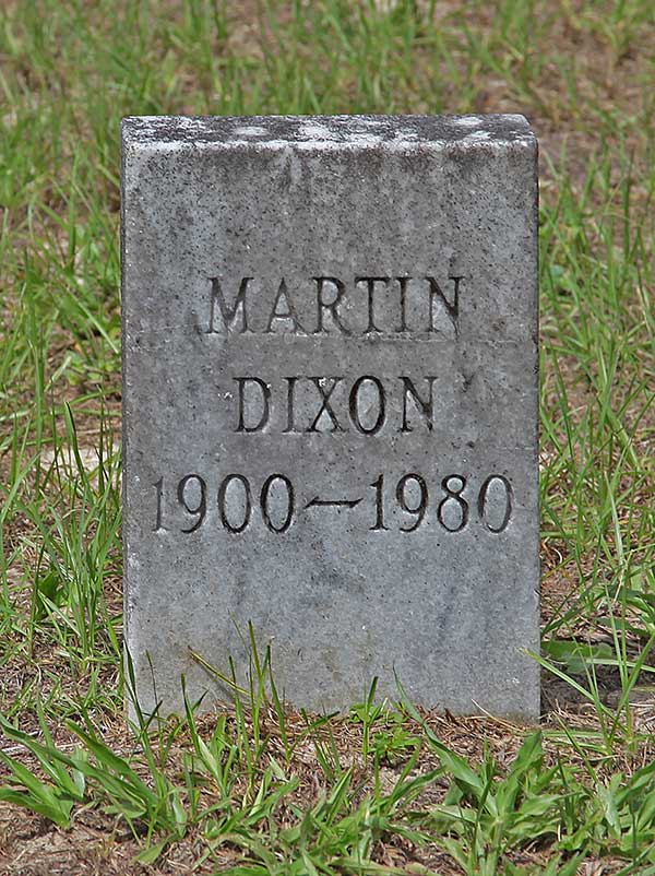 Martin Dixon Gravestone Photo