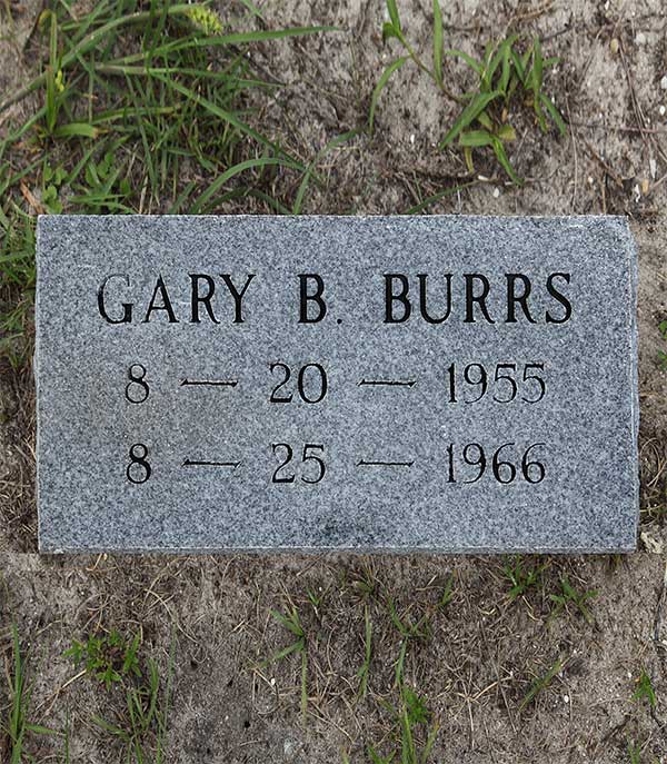 Gary B. Burrs Gravestone Photo