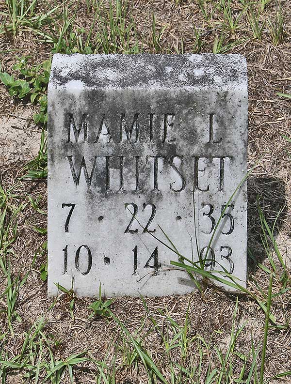 Mamie L. Whitset Gravestone Photo