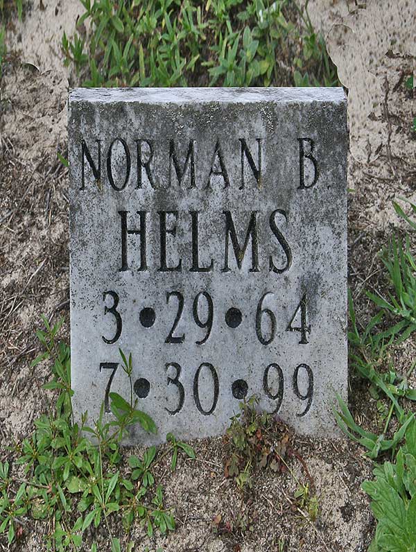 Norman B. Helms Gravestone Photo