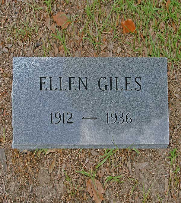 Ellen Giles Gravestone Photo